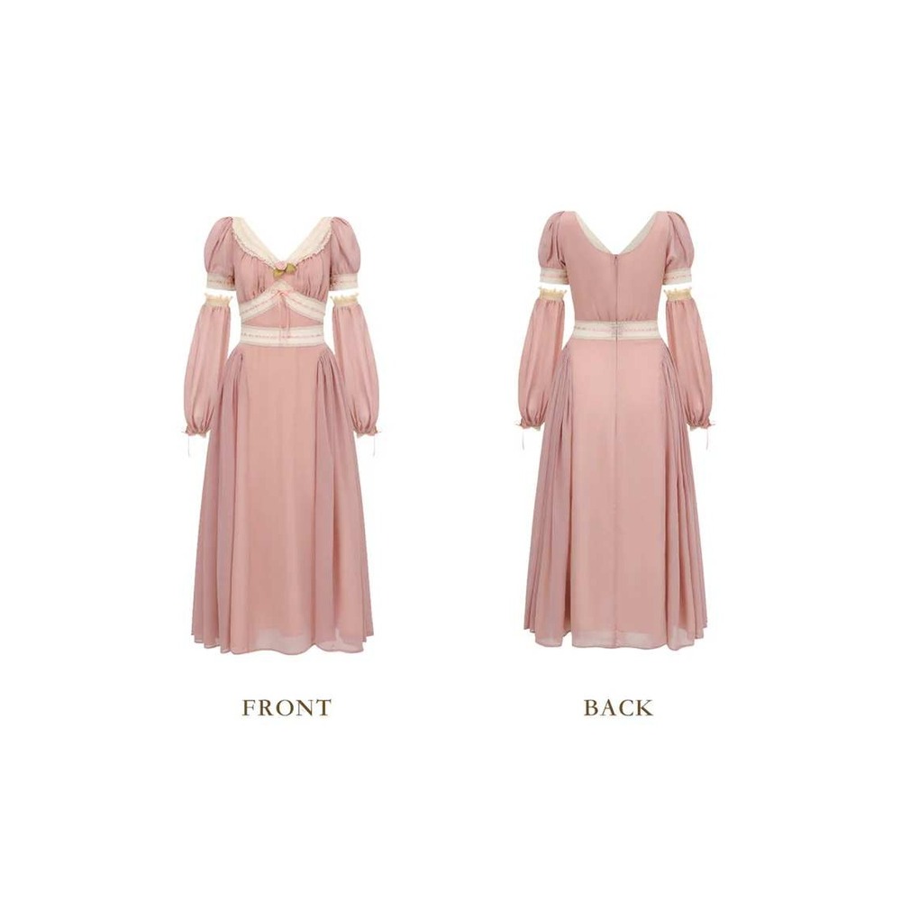 LaceMade Summer Peom Dress Dusty Rose Small New With Tags - Picture 5 of 7